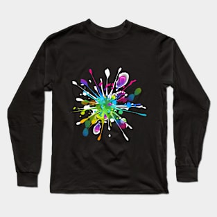 Splash Color Long Sleeve T-Shirt